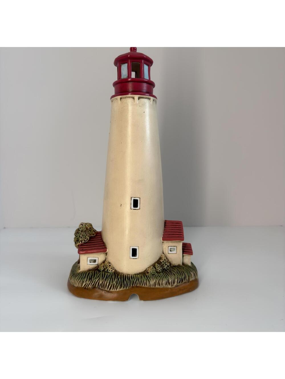 Lefton Lighthouse Cape May Point NJ 1859 Ceramic Hand Painted #01013